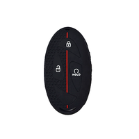 Housse de clé de voiture en silicone à 2 boutons pour Honda Accord Civic CR-V Jazz FRV, résistante aux rayures et légère