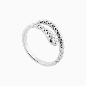 ROXI 2021 Bague de mariage ajustable en argent sterling plaqué rhodium et or 18 carats, motif serpent, tendance pour femme - Product Image 2