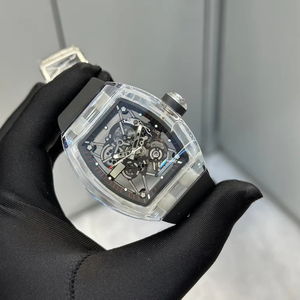 Reloj Mecánico para Hombre, Diseño de Caja Transparente 35-01, Correa de Caucho Negra, Esfera Totalmente Hueca, Reloj de Pulsera Moderno, Superventas 2026 - Product Image 2