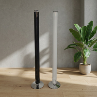 Diffuseur de parfum électrique sans eau en alliage d'aluminium vertical, à deux fluides, avec éclairage LED et contrôle par application, idéal pour les hôtels