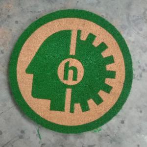 Round Moon <b>Circle</b> Shape Coco Coir Door Mats Doormats - Product Image 5