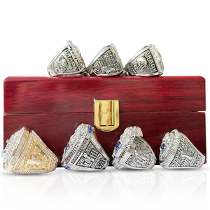 ニューイングランド愛国者ユニセックスチャンピオンシップリングセット6個入り<span class=keywords><strong>N</strong></span> FLジルコン合金ジュエリーカジュアルスポーツファッションホットセールパーティー/ギフト - Product Image 5