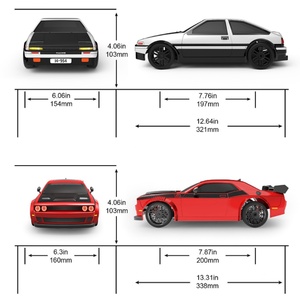 Voiture de drift RC Remo Hobby 1411 à l'échelle 1:14, 2,4 GHz, prête à l'emploi (RTR), 4x4, 40 km/h, avec ESC étanche et servo haute performance pour le drift et la course, moteur brossé - Product Image 6