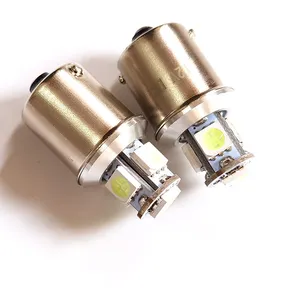 BA15S Single Contact Bajonett buchse LED-Lampe 8 SMD 5050 12V 2W Auto-LED-Bremse Blinker Lichter Auto Reverse Bulb