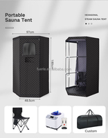 Pentagonal Corner Sauna Box Home Spa Full Body Folding Steam Sauna Tente Transpiration Detox Portable Sauna