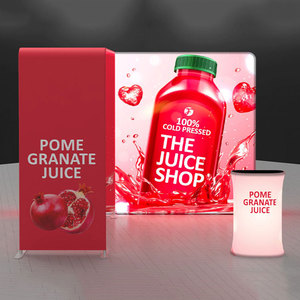 Đông dấu hiệu ánh sáng Hộp farmes quảng cáo ánh sáng Hộp Booth với lưu trữ phòng và TV dẫn ánh sáng hộp đứng triển lãm thương mại hiển thị Booth - Product Image 1