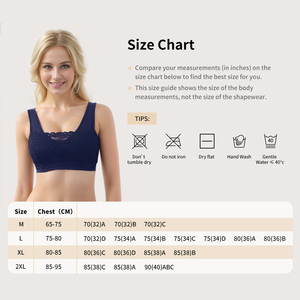 S-SHAPER grande taille <span class=keywords><strong>femme</strong></span> respirant nude soutiens-gorge dentelle couleur unie sans couture sous-vêtements push-up soutien-gorge avec conception dos nu pour adultes - Product Image 5