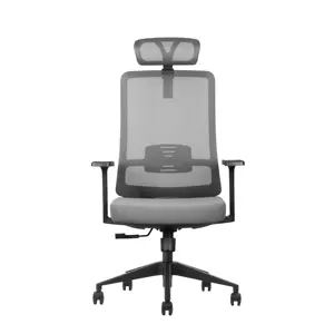 New Arrival Contemporary Design Mesh Fabric Office Chair With Adjustable Headrest Rotatable Soft Revolving Work Modern Armrest