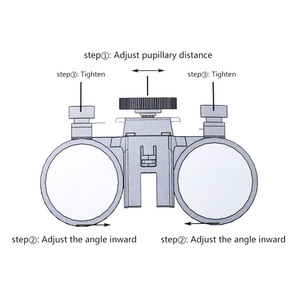 Yüksek kaliteli diş 2.5X Medical tıbbi diş LED farlar büyüteç gözlük diş cerrahi laboratuvar ekipmanları spot - Product Image 3