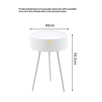 Table de chevet en plastique épaissi haute résistance, design créatif et moderne, 40 cm de large, mobilier de maison, alternative simple et compacte