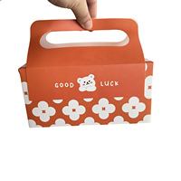 Emballage en papier couché pliable recyclable Emballage en gros de boîte de beignet de biscuit de gâteau avec le logo