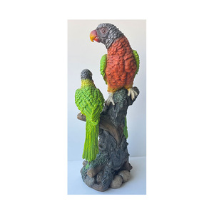 Meilleur prix Art populaire grandeur nature extérieur résine Anima perroquet Sculpture noël jardin ornement en fibre de verre <span class=keywords><strong>idée</strong></span> cadeau parfaite - Product Image 1