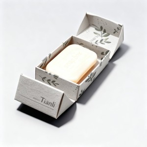 Boîte de papier de savon délicat à double porte Offre Spéciale Boîte d'emballage de savon haut de gamme à impression numérique Boîte-cadeau de luxe recyclable haut de gamme - Product Image 4