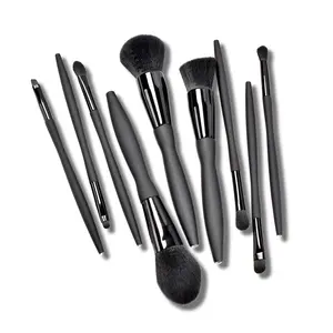 Professional Soft Touch Makeup Brush Set With Custom Logo Private Label Wholesale Face Foundation Mascara Brushes 9pcs Set