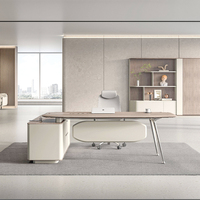 Table de bureau moderne en bois design grand bureau de direction bureau de directeur général de luxe Table de bureau d'angle bureau d'ordinateur