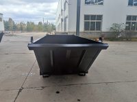 Poubelle élévatrice de 3 à 10 mètres pour grue Conteneur à ordures Poubelles de recyclage en métal pour l'extérieur Benne à ordures en acier
