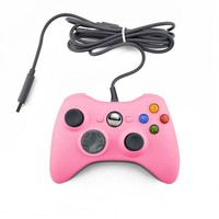 Manettes de jeu filaires ergonomiques neuves en gros avec fonction de double vibration pour Xbox 360 et PC