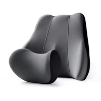 Ensemble appui-tête et soutien lombaire en mousse à mémoire de forme : Soulagement ergonomique des douleurs cervicales/dorsales, réduction de la pression, housse lavable