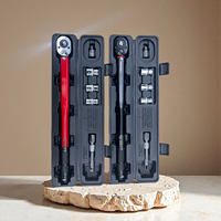 Kit de clés dynamométriques 6 pièces rouge et noir pour réparation automobile, 28-210 Nm, outils réglables de haute précision pour mécaniciens
