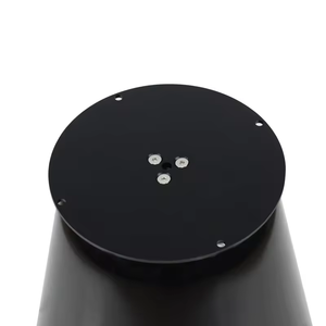 مسحوق أسود مطلي بقاعدة مخروطية تناسب الطاولة المستديرة أعلى طاولة السرير - Product Image 5