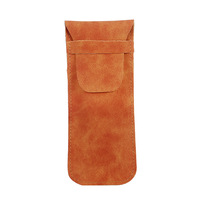Luxueux étui à lunettes de soleil en cuir rétro de qualité supérieure avec LOGO personnalisé pochette mince portable pour le stockage de lunettes et accessoires de voyage