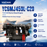 Moteur diesel SCDC YUCHAI série YC6MJ YC6MJ450L-C20 4 temps 450 CV 2000 tr/min : Solution de puissance pour applications marines mondiales