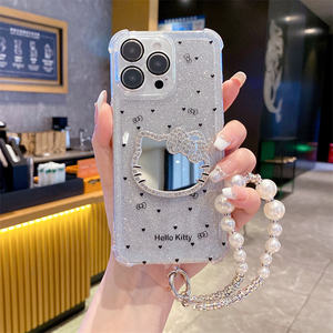 Luxe KT Miroir TPU Gradient Paillettes Avec Lentille Protecteur Téléphone étui pour <span class=keywords><strong>iphone</strong></span> 16 15 14 13 12 ProMax <span class=keywords><strong>Xs</strong></span> Couvre Bracelet Chaînes - Product Image 6