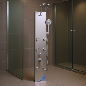 Panel de Ducha de Acero Inoxidable con 3 Modos de Lluvia y Masaje, Montado en la Pared, Accesorio de Baño - Product Image 2