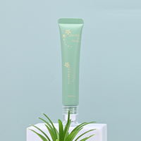 20g Custom lege plastic PE oogcrème tube met schroefdop, roller massagekop, cosmetische verpakking voor huidverzorging