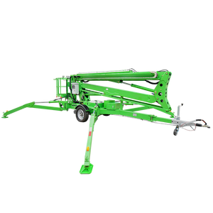 Standar Usa 14M 16M hidrolik Towable Aerial Boom Lift Trailer untuk membersihkan bekerja - Product Image 5