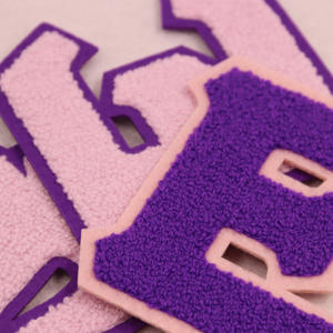 Patchs brodés de taille moyenne 3,5 pouces, diverses couleurs, lettres en <span class=keywords><strong>feutre</strong></span>, patchs pour vêtements, patch en chenille, tissu brodé, patch en chenille - Product Image 6