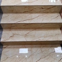 Marches d'escalier intérieures en pierre naturelle personnalisées, marches d'escalier en marbre, prix