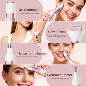 Nouveau rasoir électrique multifonctionnel pour femmes, type C, étanche, alimenté par USB, pour tout le corps, aisselles, <span class=keywords><strong>nez</strong></span>, <span class=keywords><strong>poils</strong></span> pubiens - Product Image 3