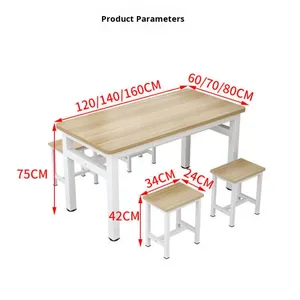 Bảng điều khiển thương mại hiện đại thanh hình chữ nhật bàn ăn cho nhà hàng thức ăn nhanh cửa hàng mì ăn nhẹ thanh ăn sáng-Kinh Tế - Product Image 5