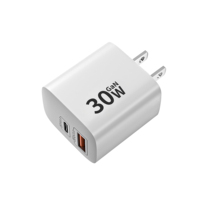 30W GAN USB Charger PD Adapter PD 3.0 Pengisi Daya Cepat untuk Samsung untuk Xiaomi untuk iPhone 15 16 Ponsel