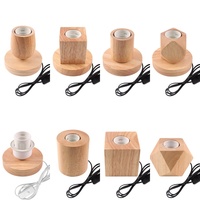 Support de lampe en bois massif multi-types en gros, douille E27 de haute qualité pour lampe de table, accessoires d'éclairage