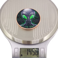 5 Oz .999 Saf Bakır Yuvarlak Uzaylı UFO Renkli Yuvarlak Madeni Para Çift Taraflı Bilim Kurgu Koleksiyonluk Bakır Madalya Özel Hediyelik Eşya 5oz Madeni Para