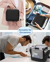 Sac de toilette suspendu de voyage personnalisé, imperméable, grand organisateur de maquillage cosmétique, sac de rangement, trousse de toilette, sacs d'hygiène pour la salle de bain