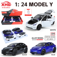 Modèle de voiture en métal moulé sous pression à l'échelle 1:24, avec son et musique, mécanisme de recul lourd, pour enfants - Vente en gros