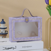 Boîte cadeau carrée semi-transparente écologique et recyclable Evergreenwrap, vente en gros, boîte pour fiançailles et mariage