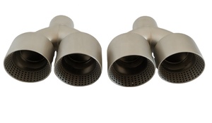 3 "x4" 高品质不锈钢304喷砂排气消声器尖端 - Product Image 3