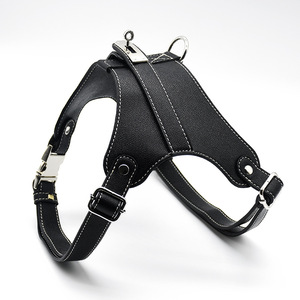 Custom Logo Luxury <b>Leather</b> <b>Harness</b> Set - Adjustable for All Dog Breeds - Product Image 4