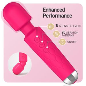 Ipx7 Không Thấm Nước USB Có Thể Sạc Lại 20 Chế độ Nhật Bản AV Wand <span class=keywords><strong>Vibrator</strong></span> Cơ Thể Massager Rose Red Mini G Tại Chỗ <span class=keywords><strong>Vibrator</strong></span> Quan Hệ Tình Dục Đồ Chơi Cho Phụ Nữ - Product Image 2