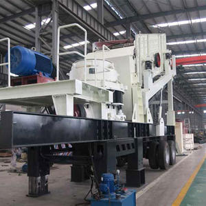 Concasseur à cône mobile sur pneus pour matériaux moyens à fins, forte maniabilité, pour le concassage de galets, usine - Product Image 2