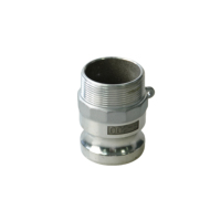 Raccord rapide mâle en alliage d'aluminium de type F 200, 1,6 MPa, résistant aux acides et aux alcalis, pour tuyau d'agriculture, de chantier naval et de quai