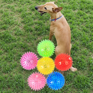 Bola de goma para saltar luminosa pequeña ecológica, juguete para masticar TPR estable para mascotas, duradero, divertido para perros y gatos, mordedura resistente a la molienda - Product Image 3
