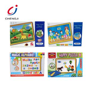 Bambola magnetica educativa per bambini dress up painting 2 in 1 board toy puzzle magnetico scrittura tavolo da disegno giocattolo per bambini - Product Image 5