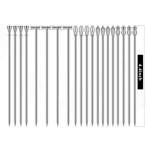 Tusuk koktail stik Cocktail tusuk gigi baja nirkarat Bar Martini Olive Picks untuk Bar Barbekyu buah berdarah Mary minuman tongkat - Product Image 2