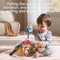 Peluche Loutre Douce Sensorielle Tumama pour Enfants, Jouet Apaisant Bébé, Oreiller Câlin pour Dormir pour Nouveaux-nés