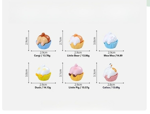 Micro paesaggio creativo grazioso animale Cup Cup per la casa delle bambole fai da te accessori per la decorazione Desktop piccolo ornamento - Product Image 6